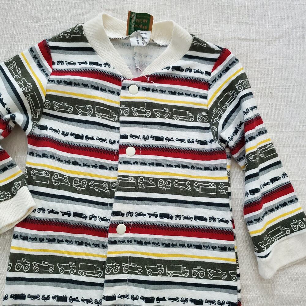 Vintage Trucks Striped Bodysuit 9-12 months